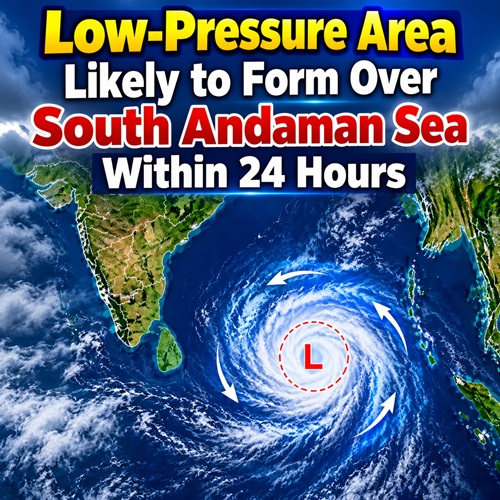 Low-Pressure Area Likely to Form Over South Andaman Sea Within 24 Hours