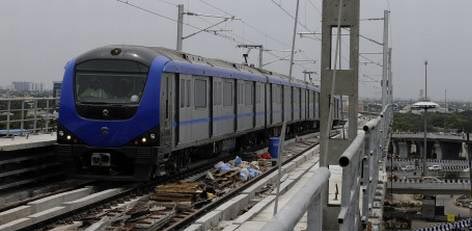 Live Chennai: Saidapet-AG-DMS Metro line trial run,Metro line trial  run,CMRL,CMRL trial run,Chennai Metro Rail Limited,