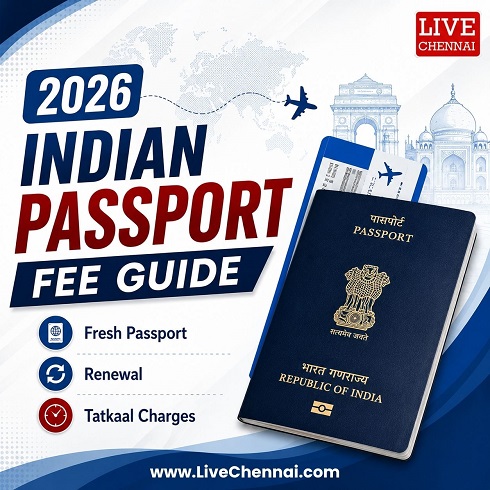 Indian Passport Fees 2026: Application Charges for Fresh, Reissue and Tatkaal Services