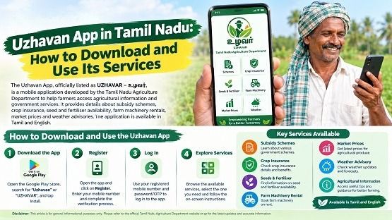 Uzhavan App in Tamil Nadu: How to Download and Use Its Services